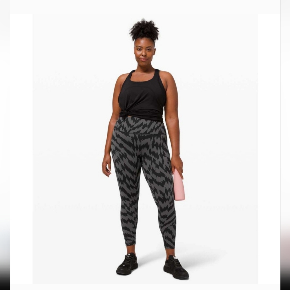 Lululemon Wunder Train High-Rise Tight 25" Voltage Graphite Grey Black